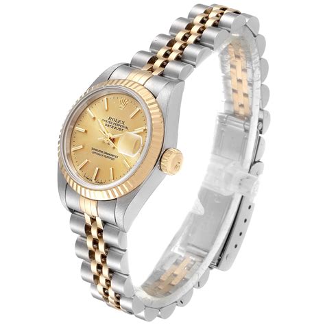 rolex ladies datejust fluted bezel